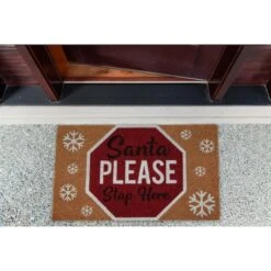 DII® Santa Please Stop Sign Doormat -Christmas Designers Store D539816S 7