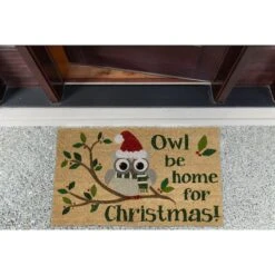 DII® Owl Be Home For Christmas Doormat 11 DII® Owl Be Home For Christmas Doormat -Christmas Designers Store D539821S 2