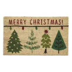DII® Merry Christmas Trees Doormat 10 DII® Merry Christmas Trees Doormat -Christmas Designers Store D539822S 1 1