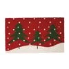 DII® Snowy Trees Doormat -Christmas Designers Store D539826S 1