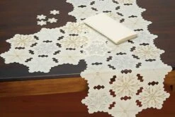 DII® Embroidered Snowflake Placemats, 4ct. -Christmas Designers Store D540029S 3
