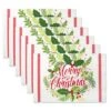 DII® Merry Christmas Print Placemats, 6ct. 2 DII® Merry Christmas Print Placemats, 6ct. -Christmas Designers Store D540030S 1