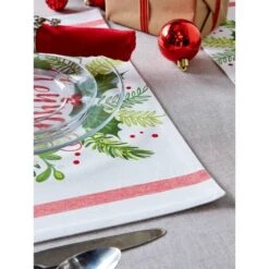 DII® Merry Christmas Print Placemats, 6ct. -Christmas Designers Store D540030S 7