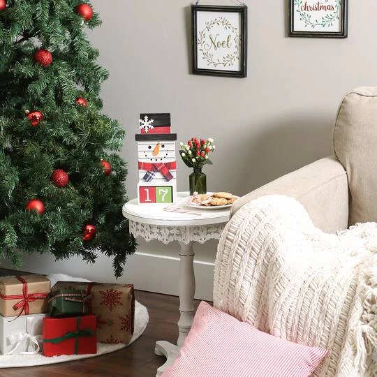 DII® Square Snowman Tabletop Block Calendar 10 DII® Square Snowman Tabletop Block Calendar - Image 8