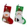 DII® Santa & Snowman Stocking Set 2 DII® Santa & Snowman Stocking Set -Christmas Designers Store D540056S 1
