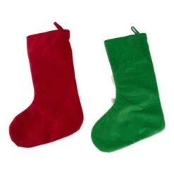 DII® Santa & Snowman Stocking Set -Christmas Designers Store D540056S 2