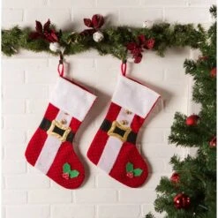 DII® Santa's Holiday Stocking Set 13 DII® Santa's Holiday Stocking Set -Christmas Designers Store D540057S 5