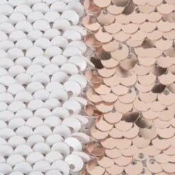 DII® Champagne Sequin Linen Holiday Stocking Set -Christmas Designers Store D540058S 4