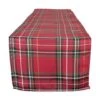 DII® 72" Metallic Holiday Plaid Table Runner -Christmas Designers Store D540088S 1