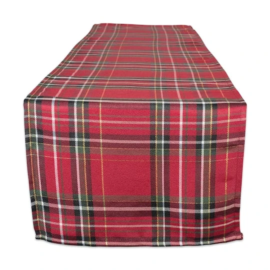 DII® 72" Metallic Holiday Plaid Table Runner 3 DII® 72" Metallic Holiday Plaid Table Runner