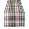 DII® 108" Yuletide Plaid Table Runner 1 DII® 108" Yuletide Plaid Table Runner -Christmas Designers Store D540089S 1