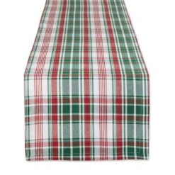 DII® 108" Yuletide Plaid Table Runner