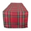 DII® 108" Metallic Holiday Plaid Table Runner 1 DII® 108" Metallic Holiday Plaid Table Runner -Christmas Designers Store D540092S 1