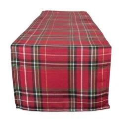 DII® 108" Metallic Holiday Plaid Table Runner