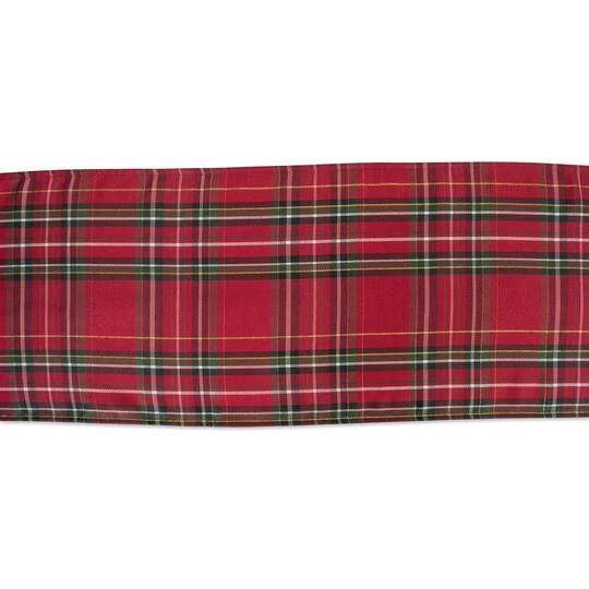 DII® 108" Metallic Holiday Plaid Table Runner 7 DII® 108" Metallic Holiday Plaid Table Runner - Image 5