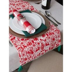 DII® 72" Christmas Woods Embellished Table Runner 25 DII® 72" Christmas Woods Embellished Table Runner -Christmas Designers Store D540103S 11