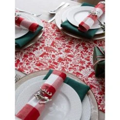 DII® 72" Christmas Woods Embellished Table Runner 19 DII® 72" Christmas Woods Embellished Table Runner -Christmas Designers Store D540103S 5