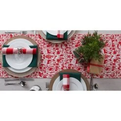 DII® 72" Christmas Woods Embellished Table Runner 20 DII® 72" Christmas Woods Embellished Table Runner -Christmas Designers Store D540103S 6