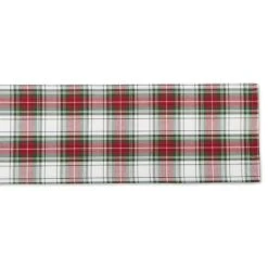 DII® 108" Christmas Plaid Table Runner -Christmas Designers Store D540109S 2