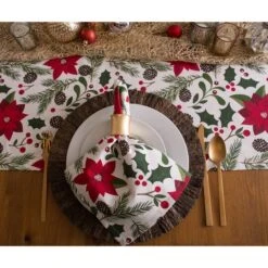 DII® 108'' Woodland Christmas Table Runner -Christmas Designers Store D540126S 3