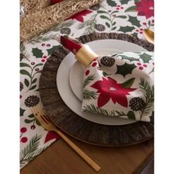 DII® 108'' Woodland Christmas Table Runner -Christmas Designers Store D540126S 4