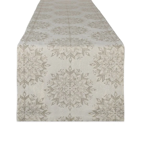 DII® 72'' Winter Sparkle Jacquard Table Runner 4 DII® 72'' Winter Sparkle Jacquard Table Runner - Image 2