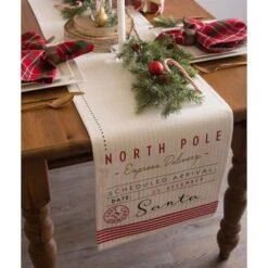 DII® 72'' Santa's Workshop Table Runner 12 DII® 72'' Santa's Workshop Table Runner -Christmas Designers Store D540134S 4