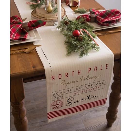 DII® 72'' Santa's Workshop Table Runner 5 DII® 72'' Santa's Workshop Table Runner - Image 3