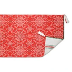 DII® 108'' Joyful Snowflakes Jacquard Reversible Table Runner -Christmas Designers Store D540136S 4