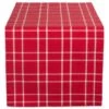 DII® 108" Holly Berry Plaid Table Runner 2 DII® 108" Holly Berry Plaid Table Runner -Christmas Designers Store D540138S 1