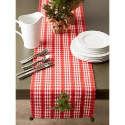 DII® 72" Jolly Tree Table Runner -Christmas Designers Store D540141S 8