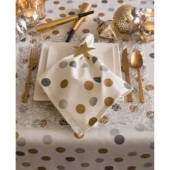 DII® 84" Metallic Confetti Tablecloth 15 DII® 84" Metallic Confetti Tablecloth -Christmas Designers Store D540164S 6