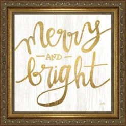 Timeless Frames® Gold Merry & Bright Framed Wall Décor