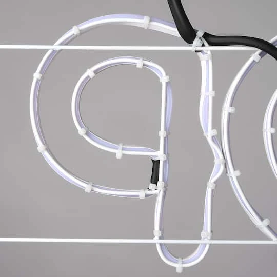 44'' Santa Stop Here LED Light Strip Sign 6 44'' Santa Stop Here LED Light Strip Sign - Image 4