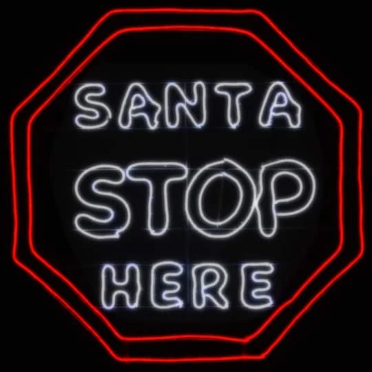 44'' Santa Stop Here LED Light Strip Sign 7 44'' Santa Stop Here LED Light Strip Sign - Image 5