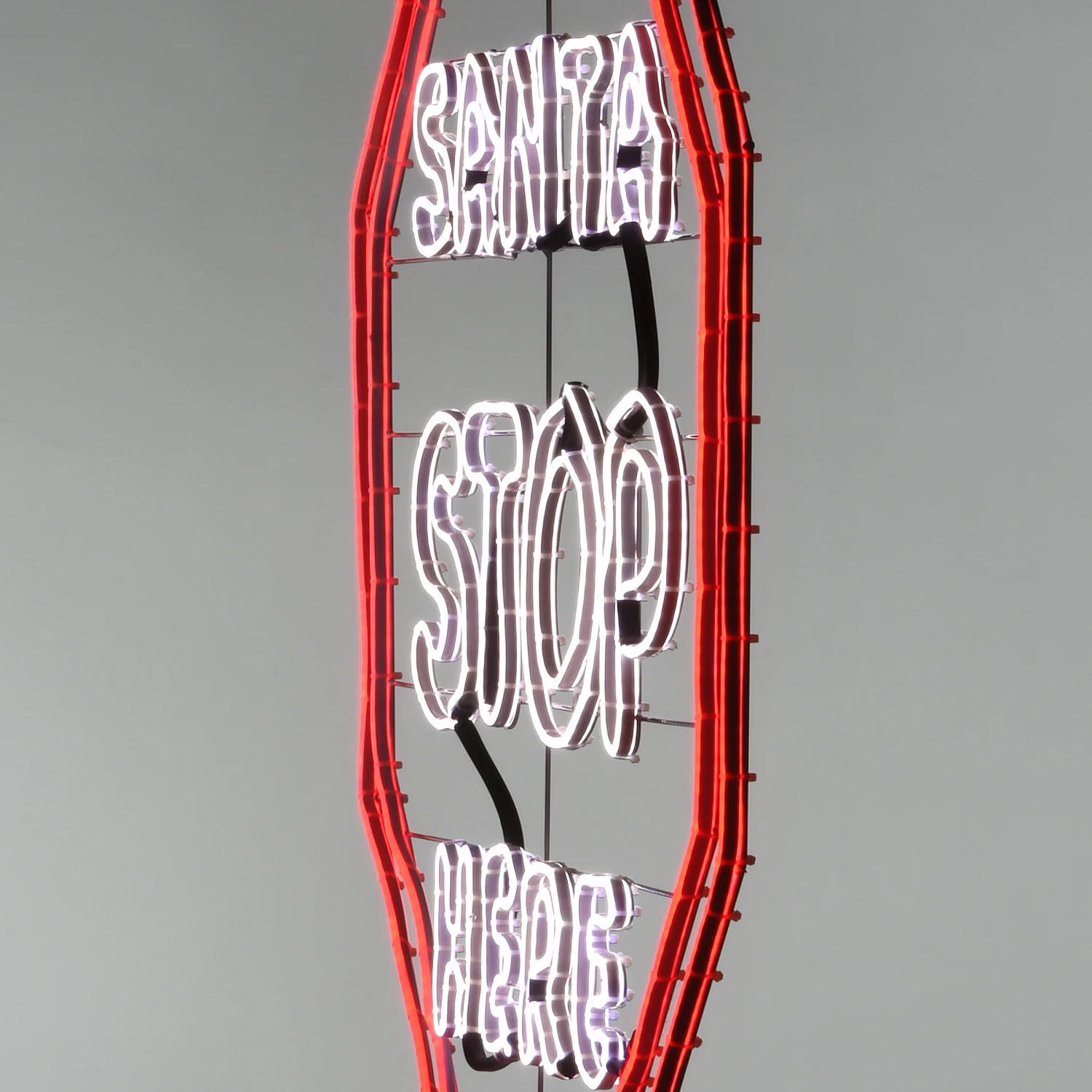 44'' Santa Stop Here LED Light Strip Sign 9 44'' Santa Stop Here LED Light Strip Sign - Image 7