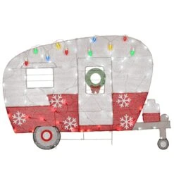 32'' Pre-Lit Christmas Camper Decoration