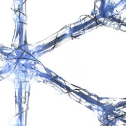 6-Point Star Ice Crystal Snowflake Pair With LED Lights -Christmas Designers Store D619778S 13