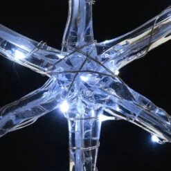 6-Point Star Ice Crystal Snowflake Pair With LED Lights -Christmas Designers Store D619778S 16