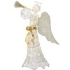 51" Pre-Lit LED Gold & White Trumpeting Angel -Christmas Designers Store D619795S 1