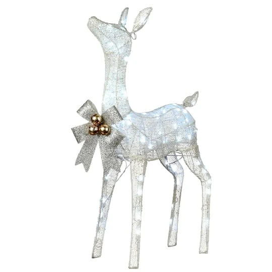36" Pre-Lit Glittered Fawn 4 36" Pre-Lit Glittered Fawn - Image 2