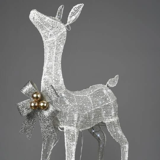 36" Pre-Lit Glittered Fawn 8 36" Pre-Lit Glittered Fawn - Image 6
