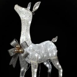 36" Pre-Lit Glittered Fawn 15 36" Pre-Lit Glittered Fawn -Christmas Designers Store D619810S 16