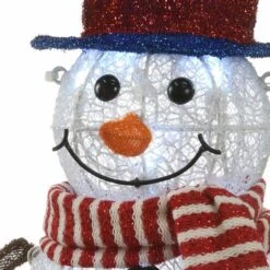30" Pre-Lit Fabric Snowman 15 30" Pre-Lit Fabric Snowman -Christmas Designers Store D619812S 16