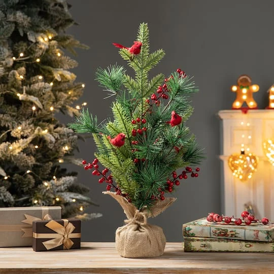 20" Unlit Cardinal Artificial Tabletop Christmas Tree 5 20" Unlit Cardinal Artificial Tabletop Christmas Tree - Image 3