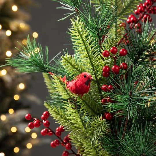 20" Unlit Cardinal Artificial Tabletop Christmas Tree 6 20" Unlit Cardinal Artificial Tabletop Christmas Tree - Image 4