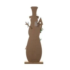 Glitzhome® 36'' Lighted Wooden Snowman Porch Décor -Christmas Designers Store D652321S 8