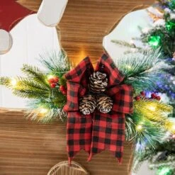 Glitzhome® 36'' Chunky Wood Reindeer Porch Décor -Christmas Designers Store D652324S 6