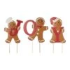 Glitzhome® 46.75'' JOY Gingerbread Man Metal Yardstakes 2 Glitzhome® 46.75'' JOY Gingerbread Man Metal Yardstakes -Christmas Designers Store D652332S 1