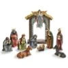 Glitzhome® Multicolor Resin Nativity Figurine Set 1 Glitzhome® Multicolor Resin Nativity Figurine Set -Christmas Designers Store D652340S 1